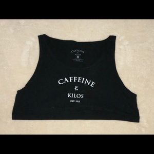Caffeine & Kilos Crop Top